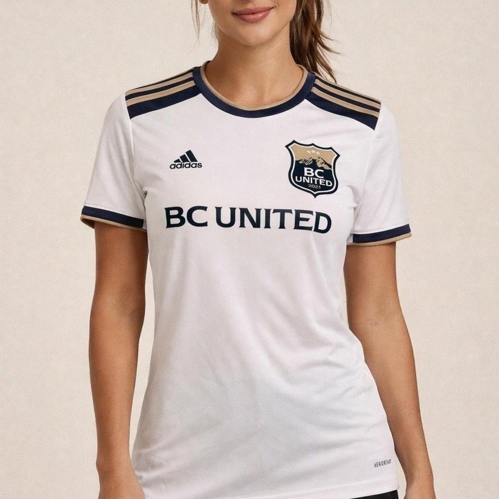 Adidas BC United Soccer Jersey White Medium AEROREADY women's M